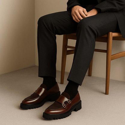 Herre Monk Strap Loafers – Stilige Dressko for Enhver Anledning