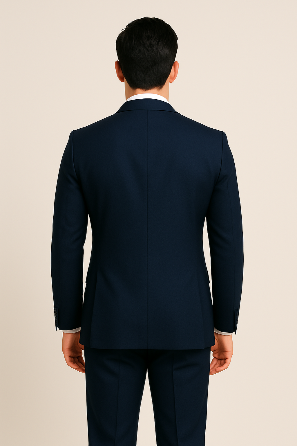 Herre Navy Tre-delt Dress for Spesielle Anledninger