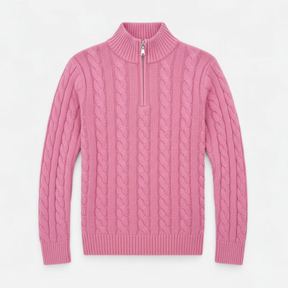 Herre Åpen Front Genser med Sømdetaljer – Ideell for Lag-på-Lag