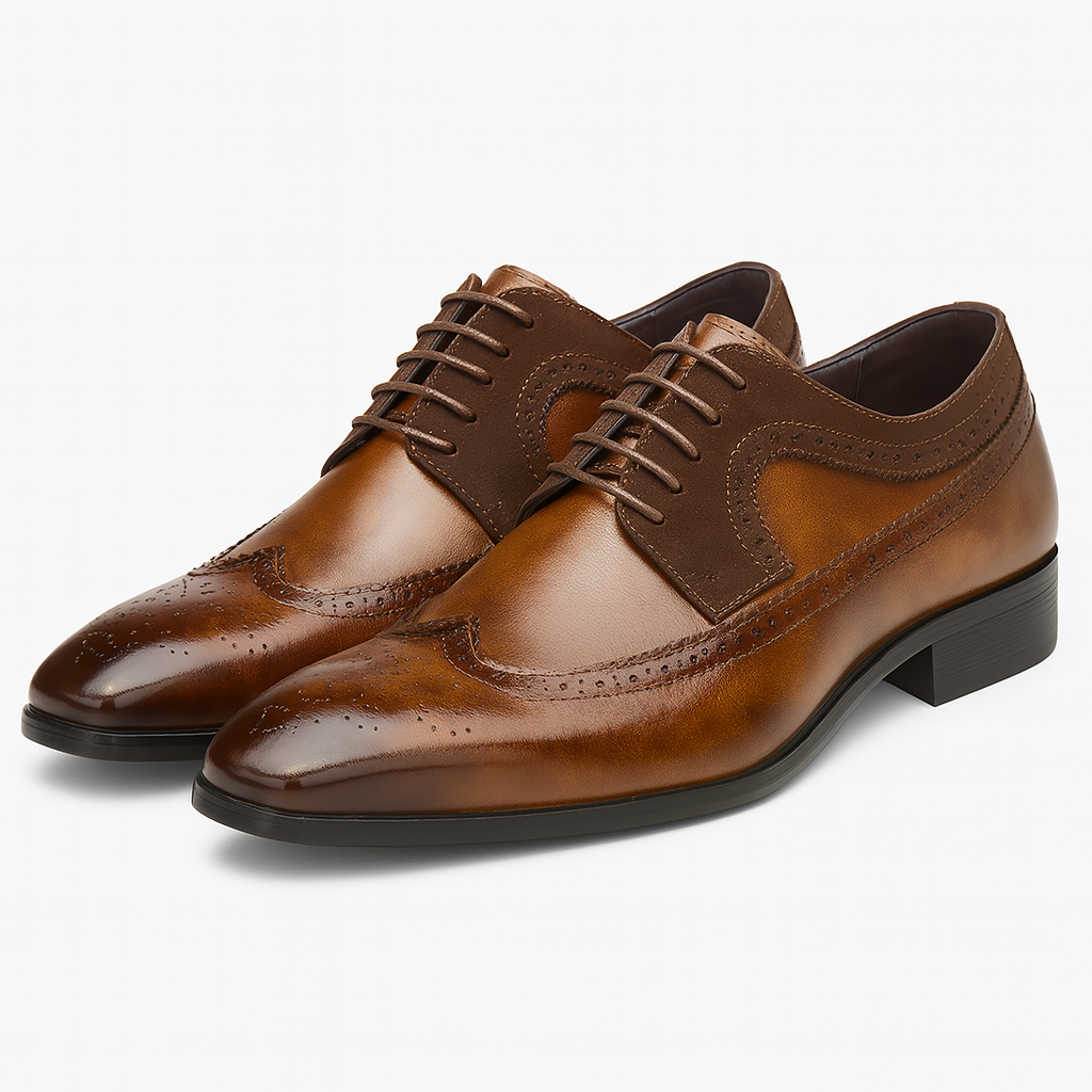 Herre Wingtip Brogue Oxford Sko for Formelle Anledninger