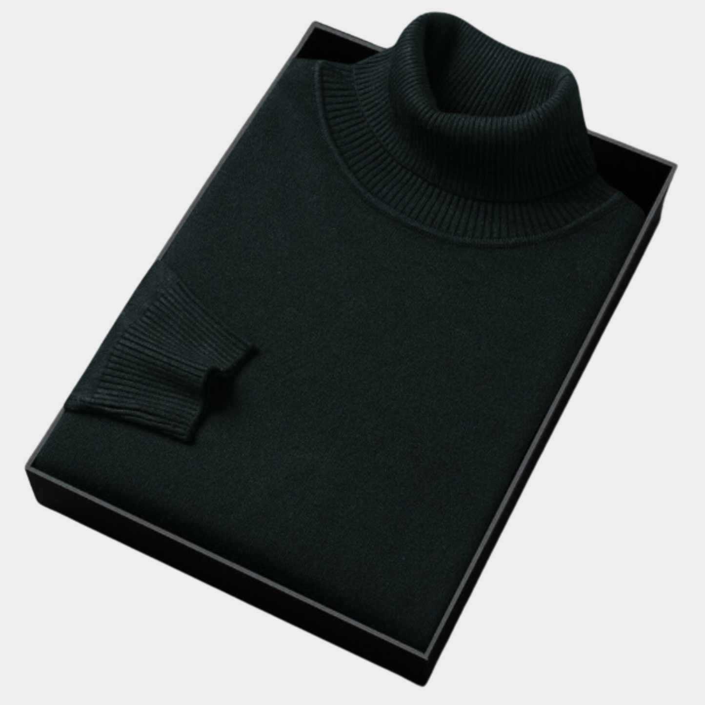 Herre Roll Neck Polo Genser for Smart Casual & Kveldsbruk