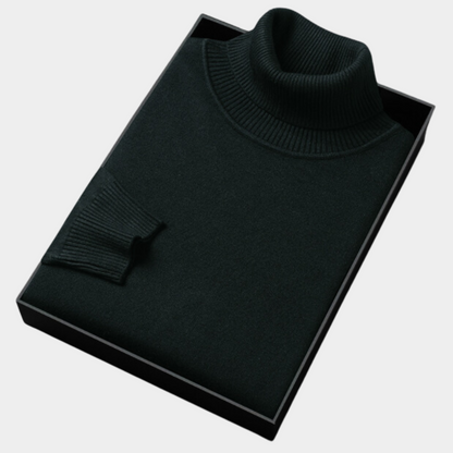 Herre Roll Neck Polo Genser for Smart Casual & Kveldsbruk