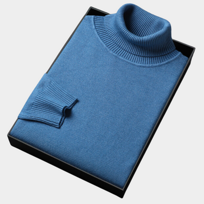 Herre Roll Neck Polo Genser for Smart Casual & Kveldsbruk