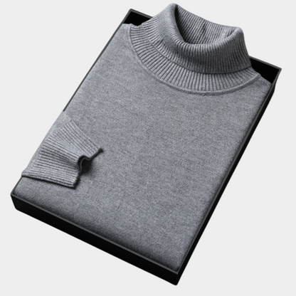 Herre Roll Neck Polo Genser for Smart Casual & Kveldsbruk