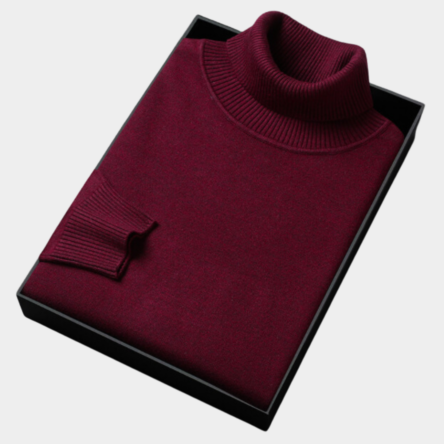 Herre Roll Neck Polo Genser for Smart Casual & Kveldsbruk