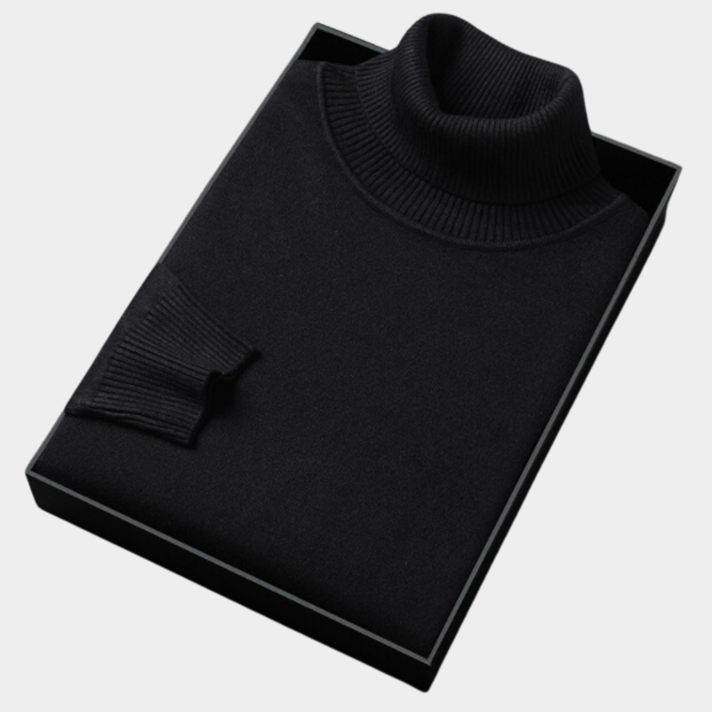 Herre Roll Neck Polo Genser for Smart Casual & Kveldsbruk