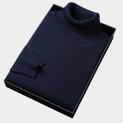 Herre Roll Neck Polo Genser for Smart Casual & Kveldsbruk