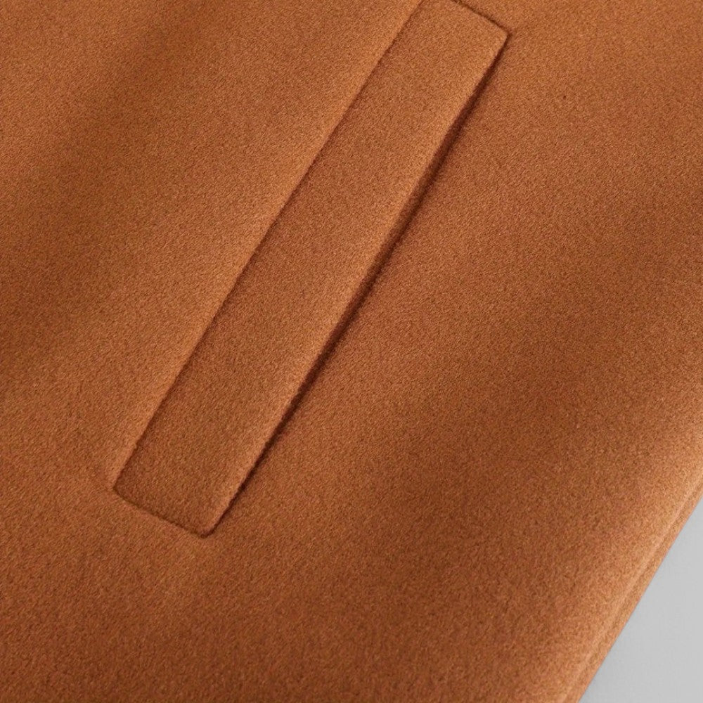 Herre Minimalistisk Knappe Vinterjakke for Smart Casual Bruk