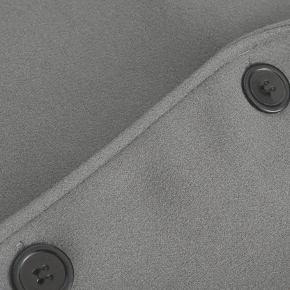 Herre Minimalistisk Knappe Vinterjakke for Smart Casual Bruk