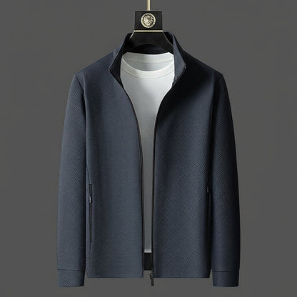 Herre Zip-Up Jakke og Tapered Joggers for Stilige Hverdagsbruk