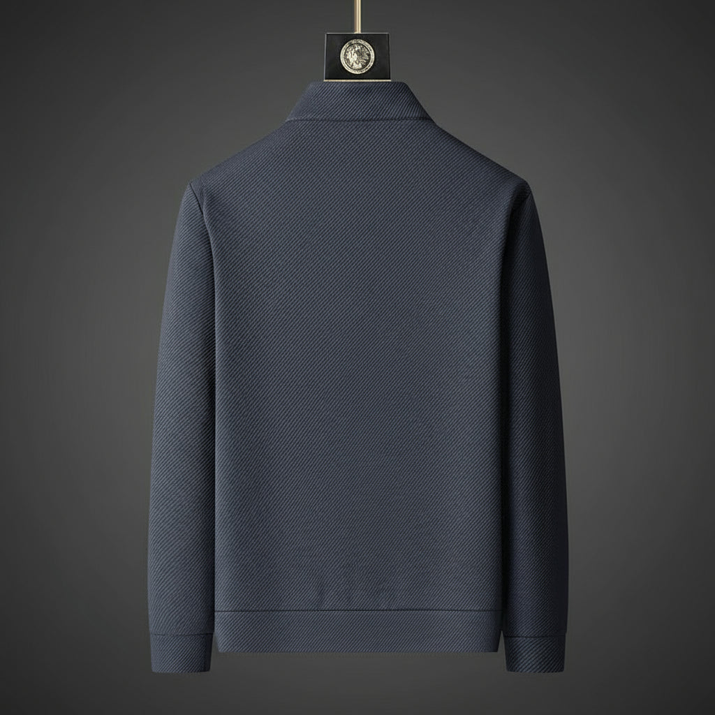 Herre Zip-Up Jakke og Tapered Joggers for Stilige Hverdagsbruk