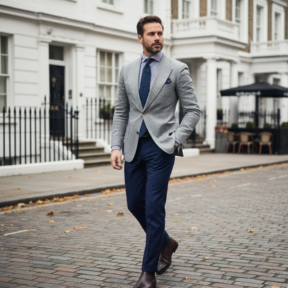 Herre Slim Fit Blazer for Smart-Casual Arrangementer