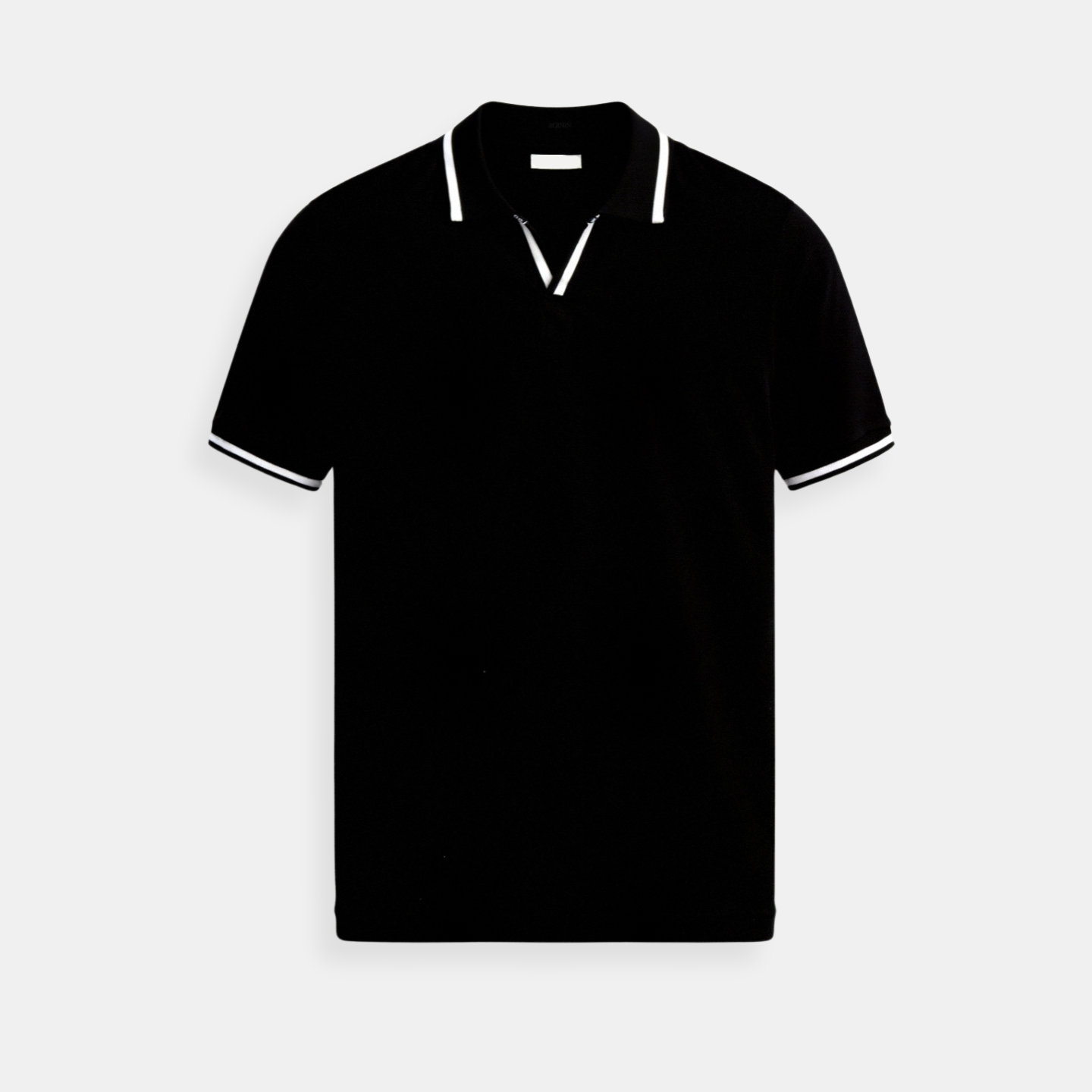Herre Slim Fit Polo Skjorte - Korte Ermer med Kontrastdetaljer for Smart Casual Bruk