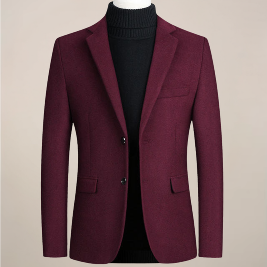 Herre Smart Casual Blazer – Stilig Jakke med To Knapper for Enhver Anledning