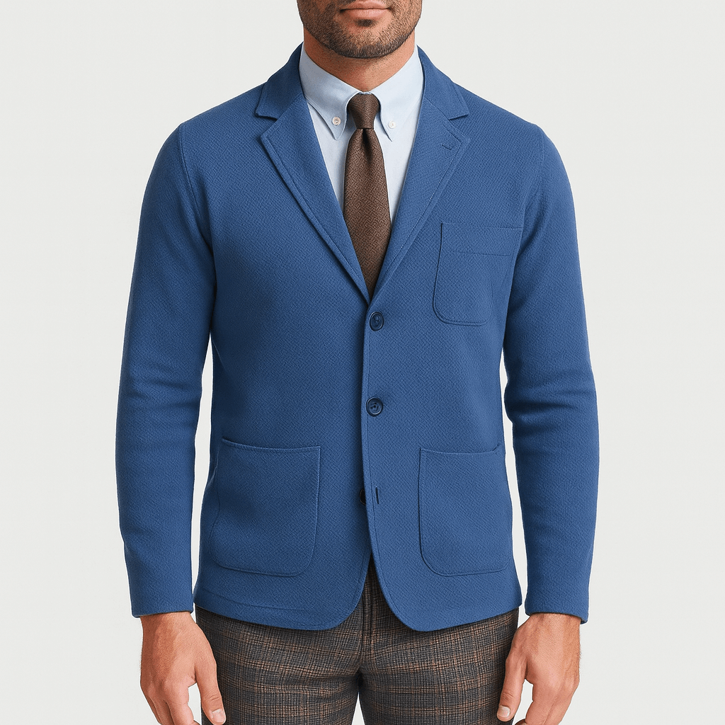 Herre Klassisk Blazer - Stilig Enkeltknappdesign for Enhver Anledning