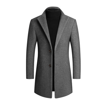 Herre Notch Lapel Frakk for Smarte Anledninger