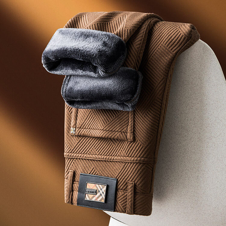 Menns Geometriske Mønsterbukser for Stilige Anledninger