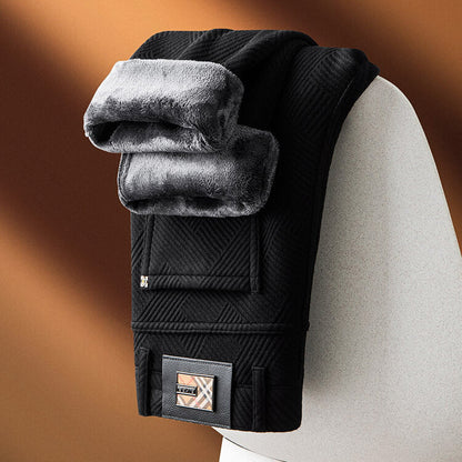 Menns Geometriske Mønsterbukser for Stilige Anledninger