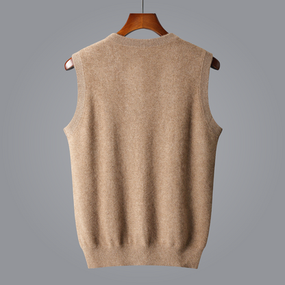 Herre V-hals Strikket Vest for Smart Casual Bruk