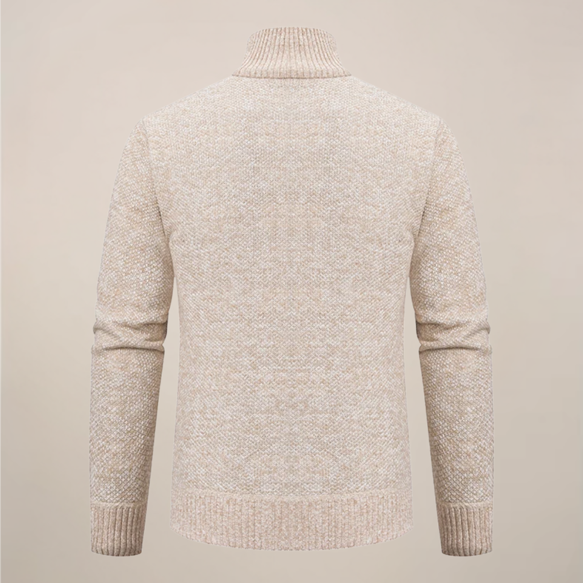 Herren Strikket Zip-Up Cardigan for Stilige Anledninger