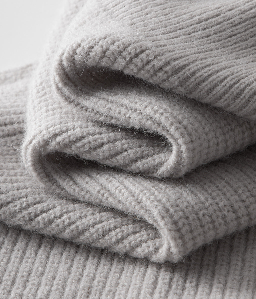 Herre Ribbet Funnel Neck Zip-Through Genser - Ideell for Lagdeling