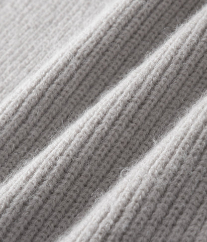 Herre Ribbet Funnel Neck Zip-Through Genser - Ideell for Lagdeling