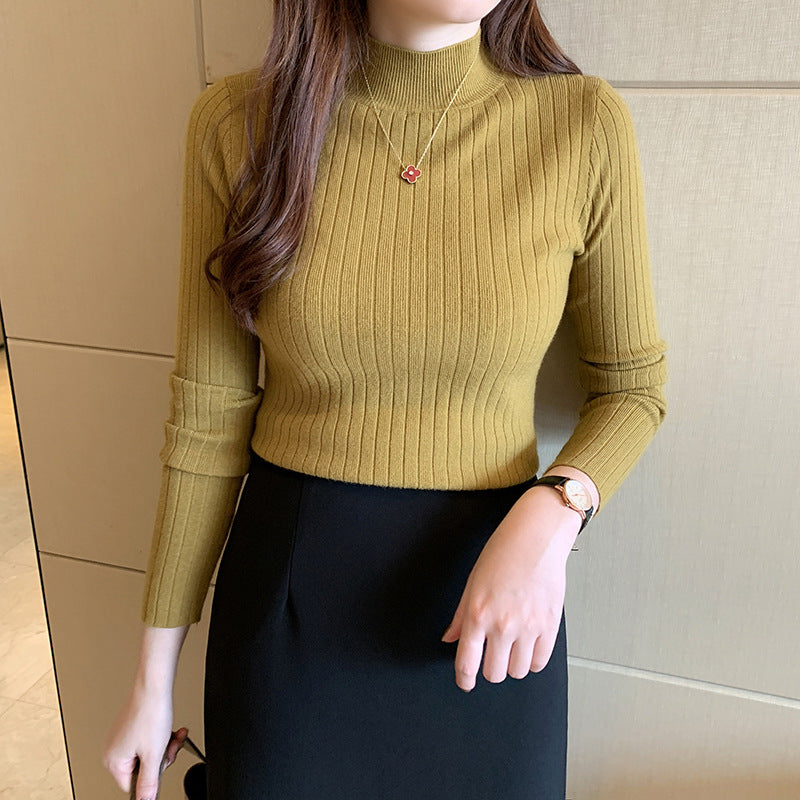 Aurora - Koselig Ribbet Turtleneck for Hverdagsbruk