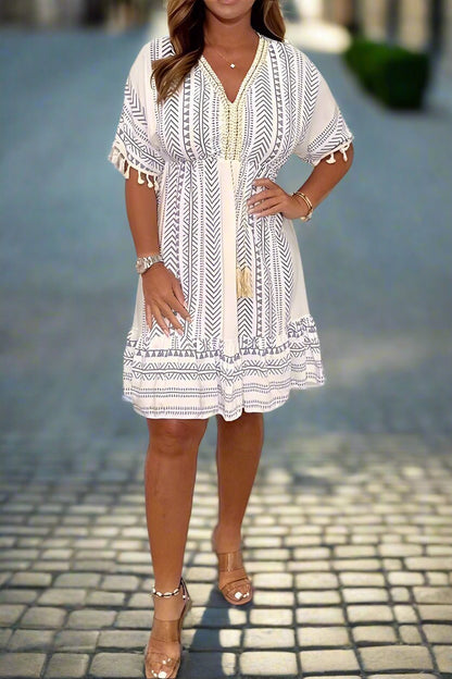 Magdalena | Stilig Trykt Kjole for Enhver Anledning