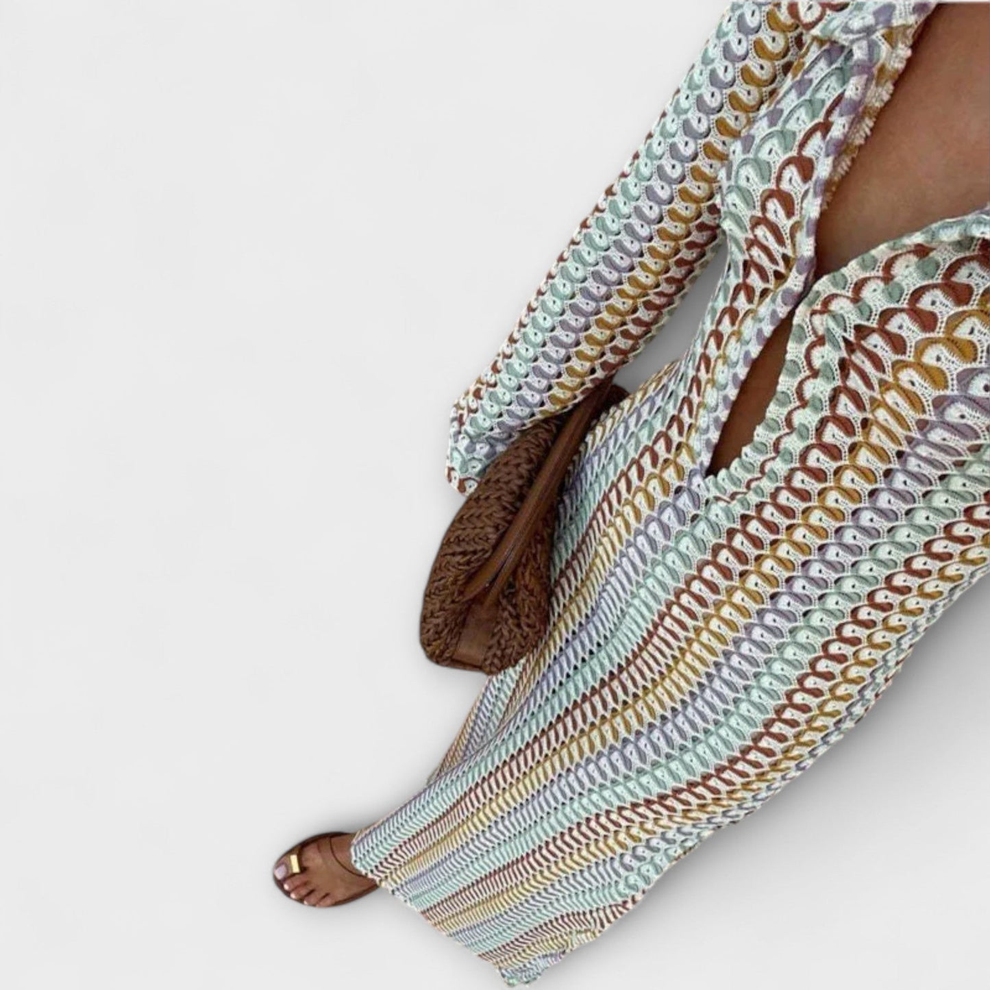 Elina V-Hals Maxi Kjole for Sommerferier