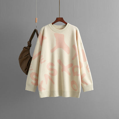 Delilah - Stilig Grafisk Strikkegenser for Alle Anledninger