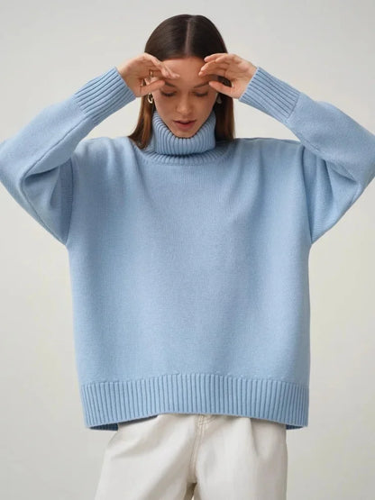 Arya - Koselig Strikket Turtleneck for Hver Anledning