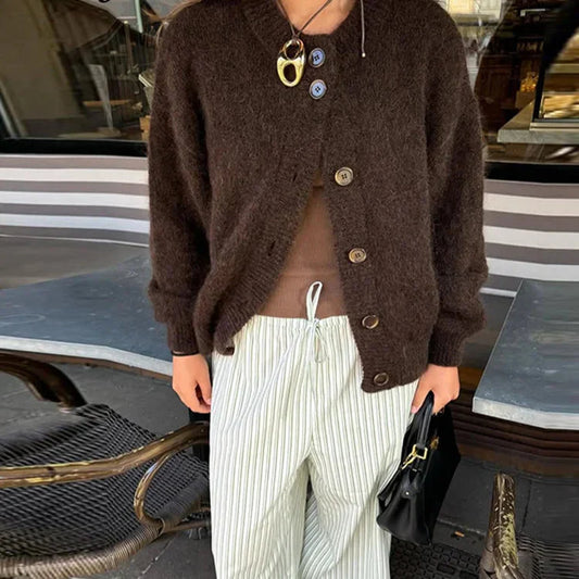 Chic Knappe-Cardigan for Alle Anledninger