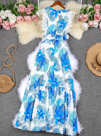 Trendy Uten Ermer Blonde Bryllupsgjestekjole