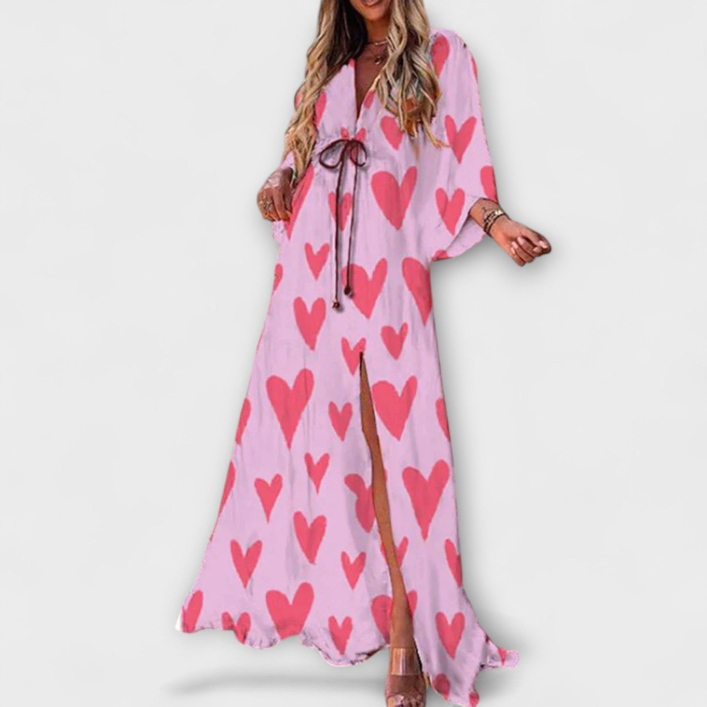 Isla - Livlig Stoffkjole for Enhver Anledning