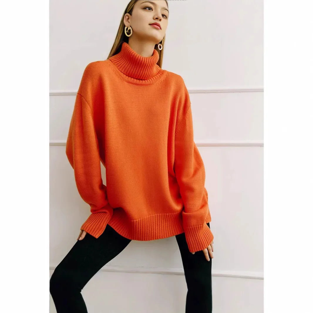 Arya - Koselig Strikket Turtleneck for Hver Anledning