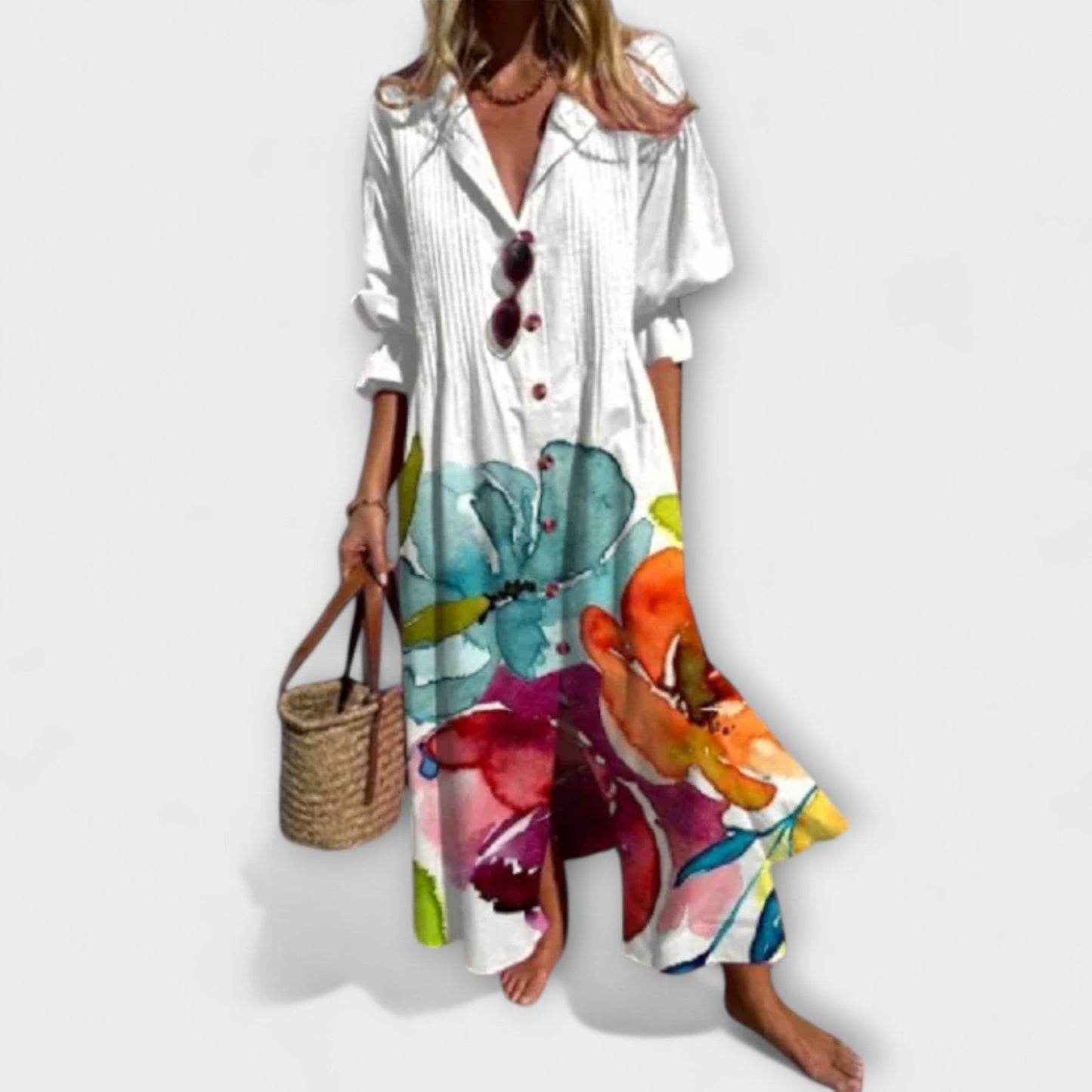 Lila - Smigrende Maxi Kjole for Uanstrengt Stil