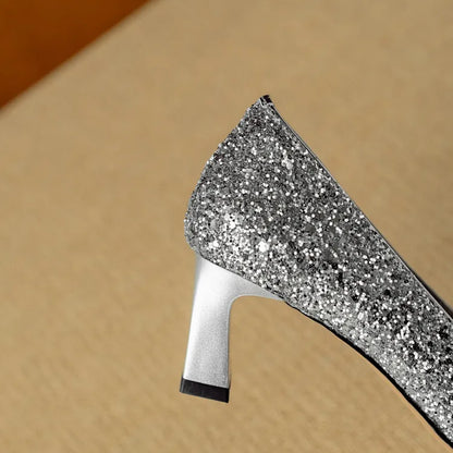 Gloria Glitter Hæler for Kvelds Glam