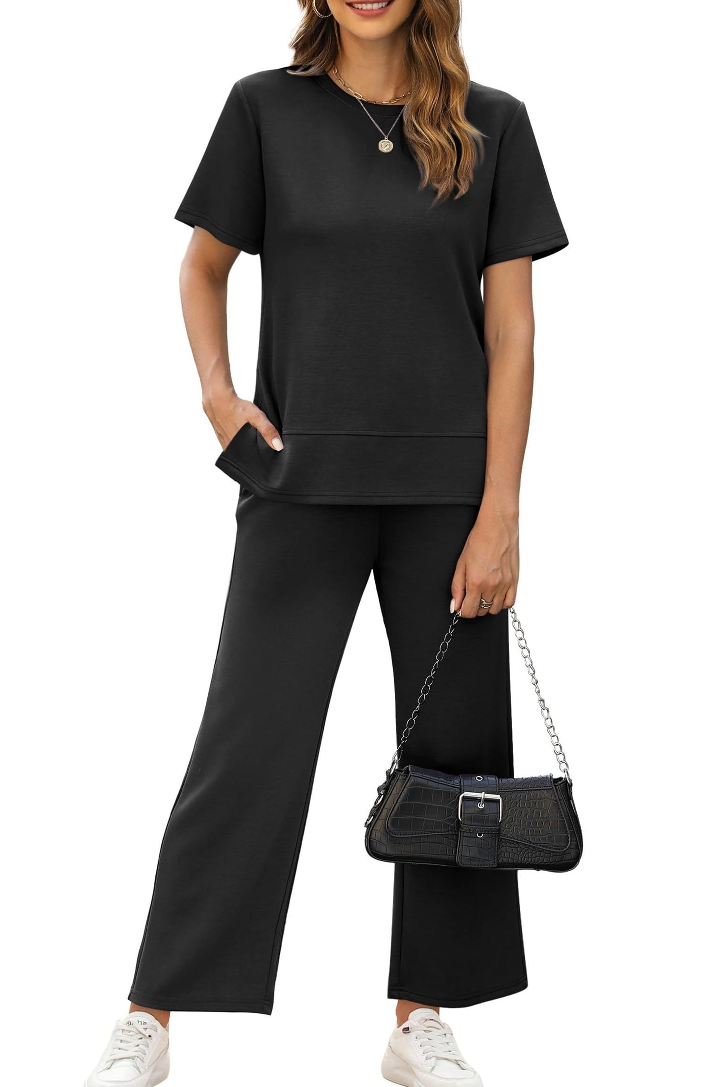 Carmel | Chic Strikket Lounge Sett for Hverdagsbruk