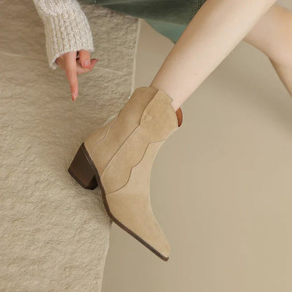 Sadie - Chic Western Ankelstøvler for Alle Anledninger