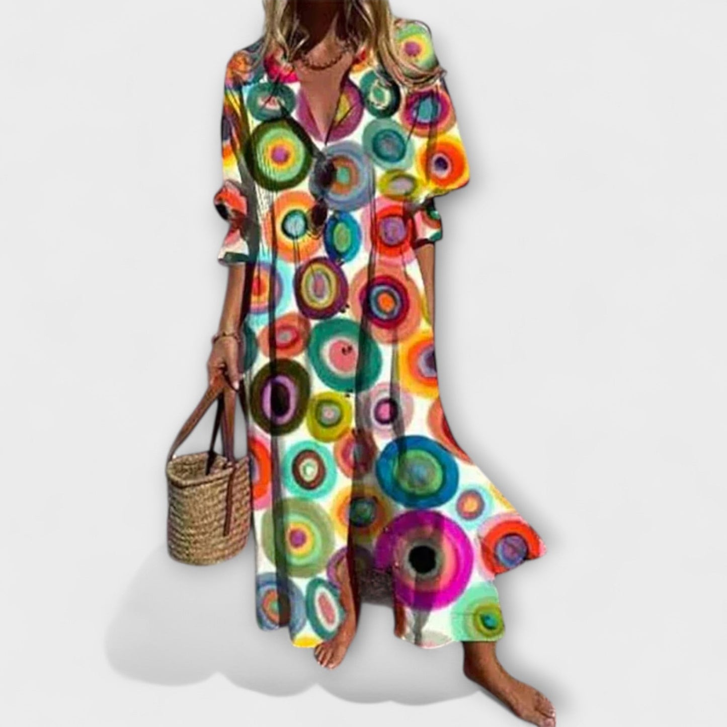 Lila - Smigrende Maxi Kjole for Uanstrengt Stil