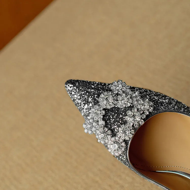 Gloria Glitter Hæler for Kvelds Glam