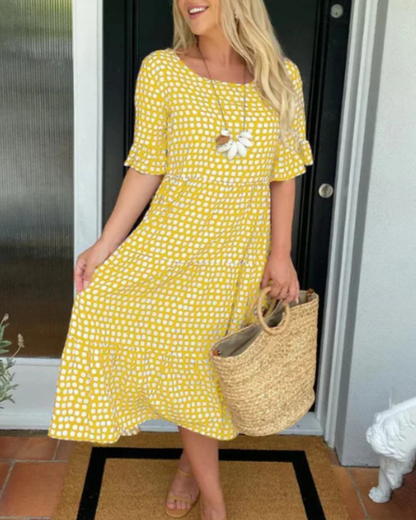 Zora Sable Midi Kjole for Alle Anledninger