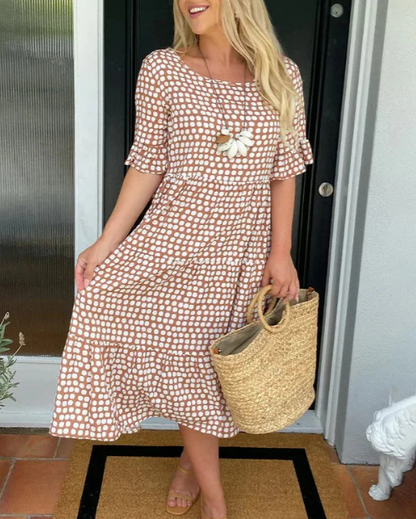 Zora Sable Midi Kjole for Alle Anledninger