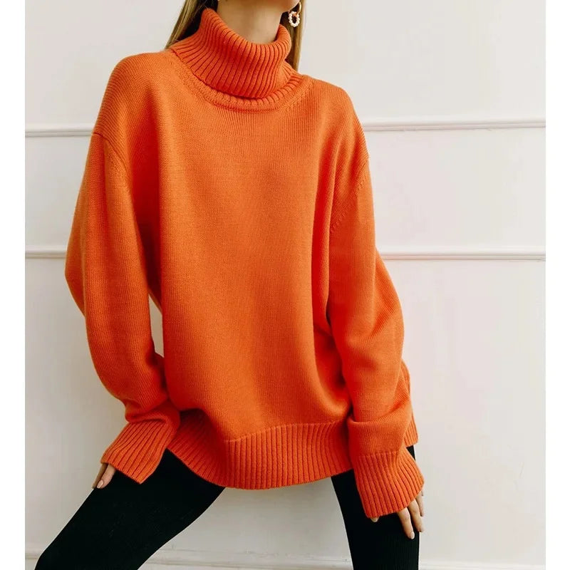 Arya - Koselig Strikket Turtleneck for Hver Anledning