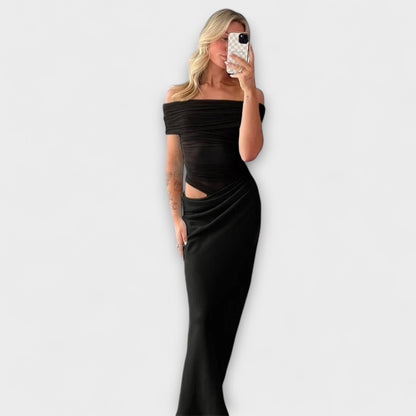 Chic Rynket Ujevn Kjole for Enhver Anledning