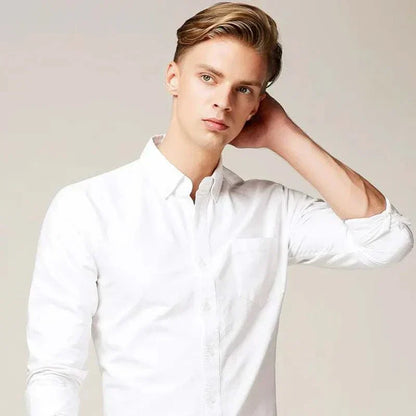 Chic Slim Fit Langermet Skjorte for Stilfulle Anledninger