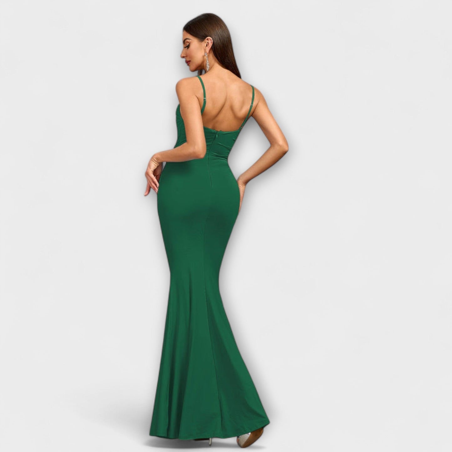 Chic Ruffle Kjole for Spesielle Anledninger