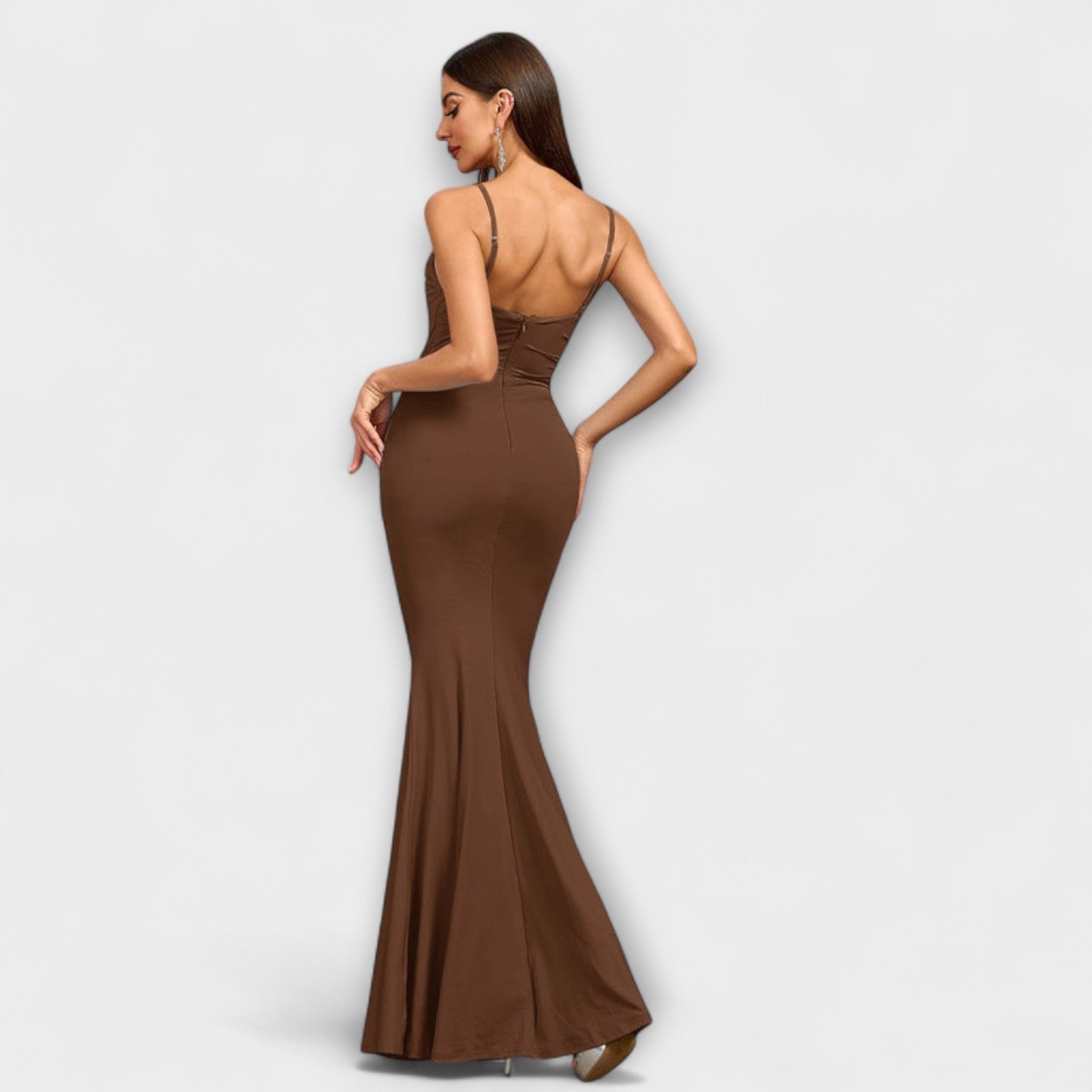 Chic Ruffle Kjole for Spesielle Anledninger