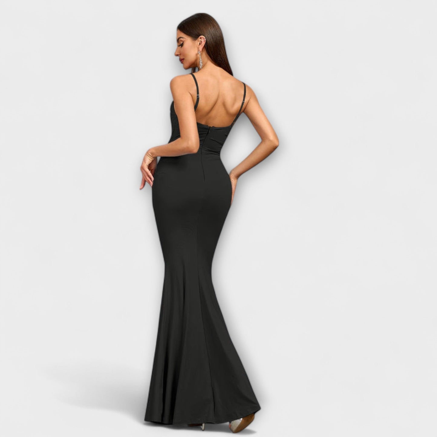 Chic Ruffle Kjole for Spesielle Anledninger