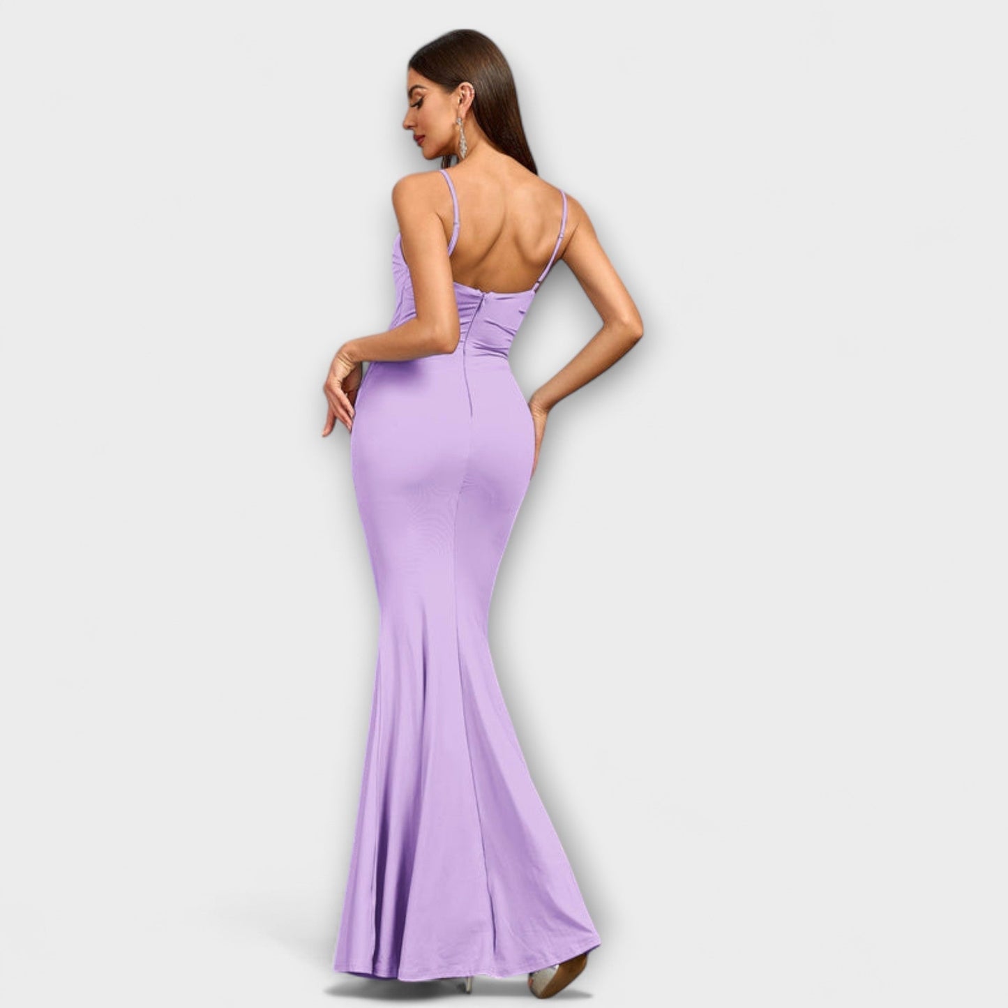 Chic Ruffle Kjole for Spesielle Anledninger